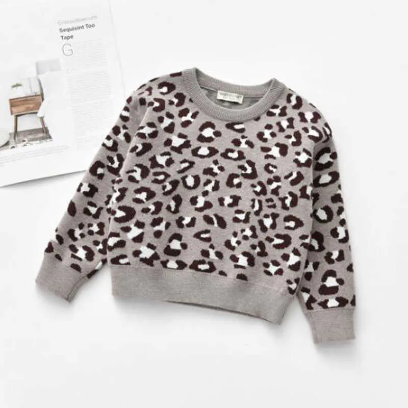 Baby leopard sweater top
