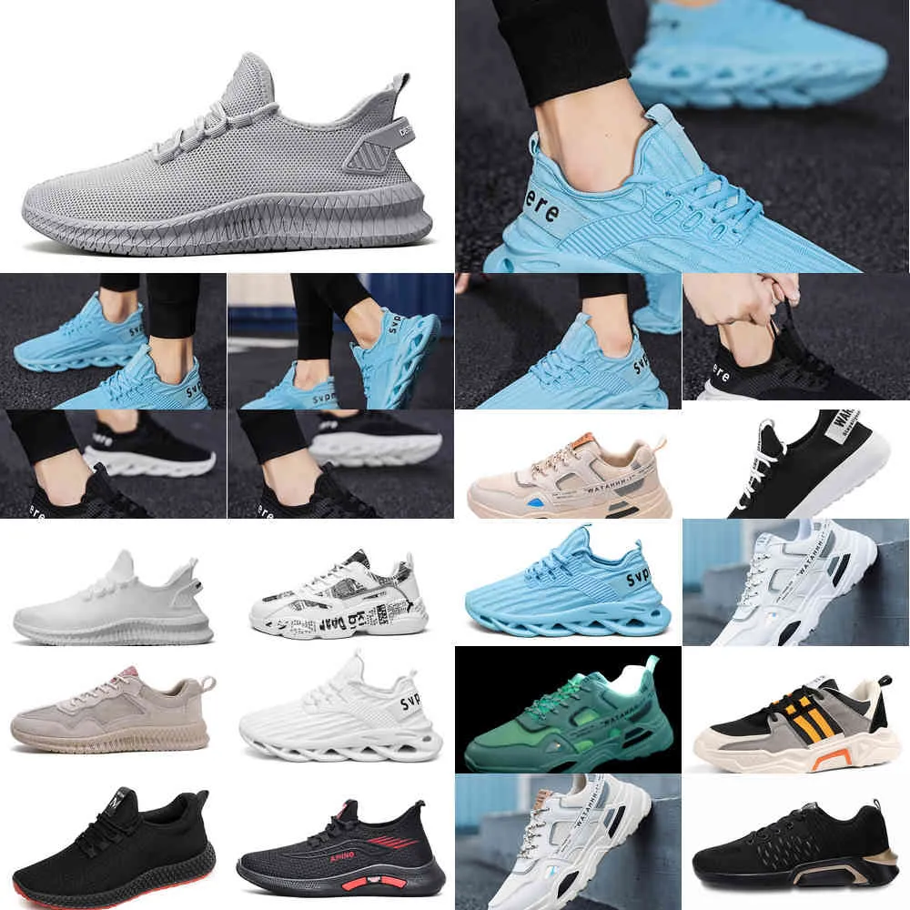 R06M Buty do biegania Buty Running Męskie 2021 Sneaker Slip-on Trenera Wygodne Casual Walking Sneakers Classic Canvas Buty Outdoor Tenis Obuwie Trenerzy 8