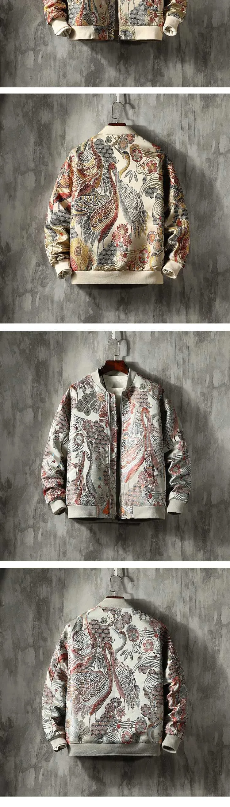 Embroidered Jackets For Men Japanese Winter Coats, Fashionable