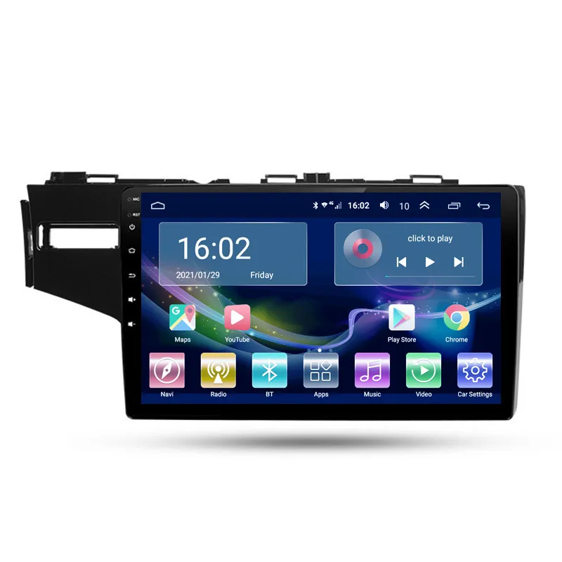 자동차 비디오 라디오 GPS 자동 멀티미디어 플레이어 2-DIN Android for Honda Fit equazz 2014-2018 지원 DVR