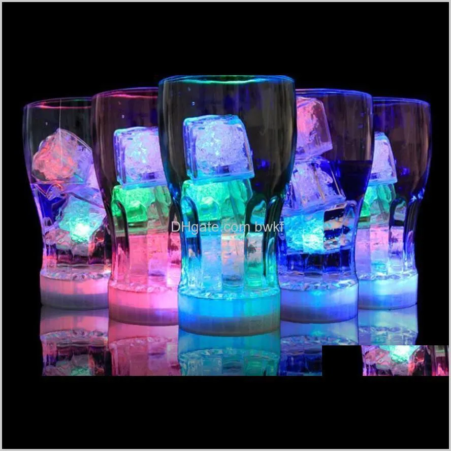 led party lights color changing led ice cubes glowing ice cubes blinking flashing novelty party supply