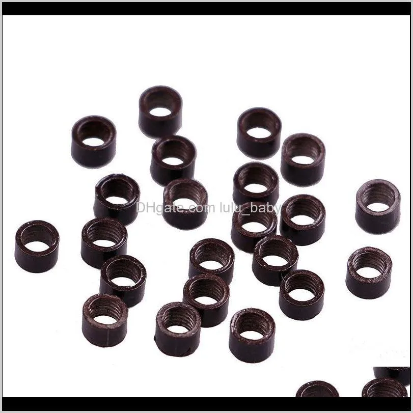 z&f micro nano rings/links/beads hair beads silicone micro rings links for extensions extended (4.0mm*2.7mm*3.0mm ) 1jar=1000pcs