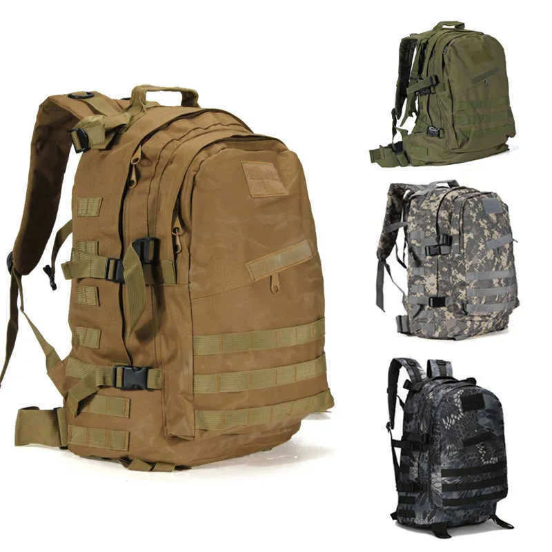 Ryggsäckspaket 55L 3D utomhus sport militär ryggsäck taktisk ryggsäck klättring ryggsäck camping vandring vandring ryggsäck rese militär väska p230508