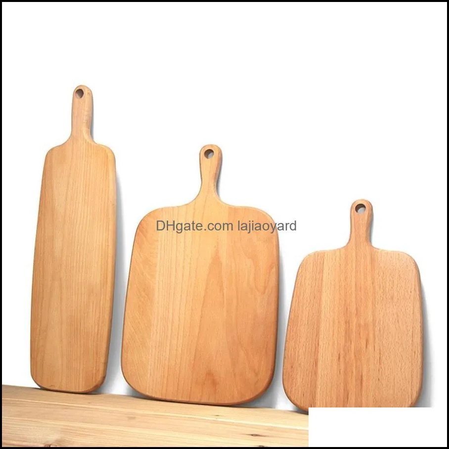 Wooden Cutting Boards Fashion Fruit Plate Whole Wood Chopping Blocks Beech Baking Bread Board Tool No Cracking Deformation TTA2023-1