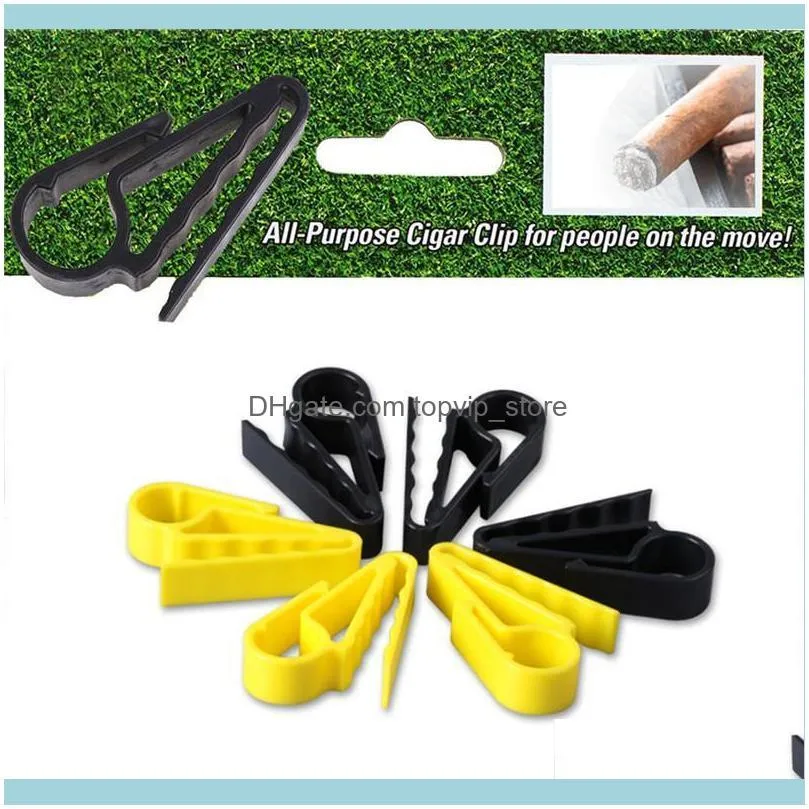 Golf Accessories Cigars Cigarette Holder Portable Clips Clamp Minder For Golfers Carts Training Aids