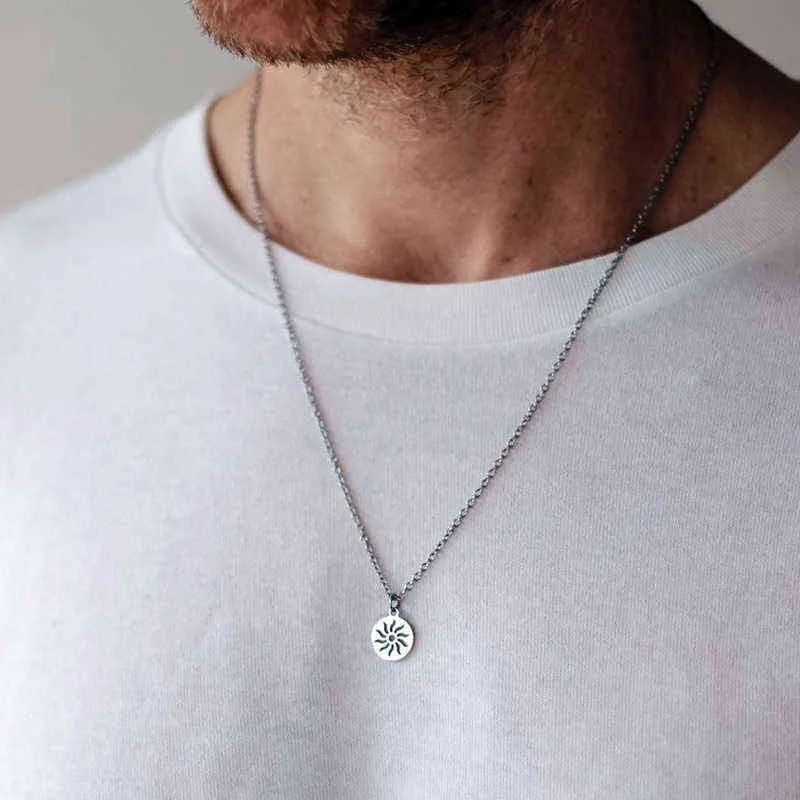 Cool Pendants For Guys: Stainless Steel Indie Necklace For Men