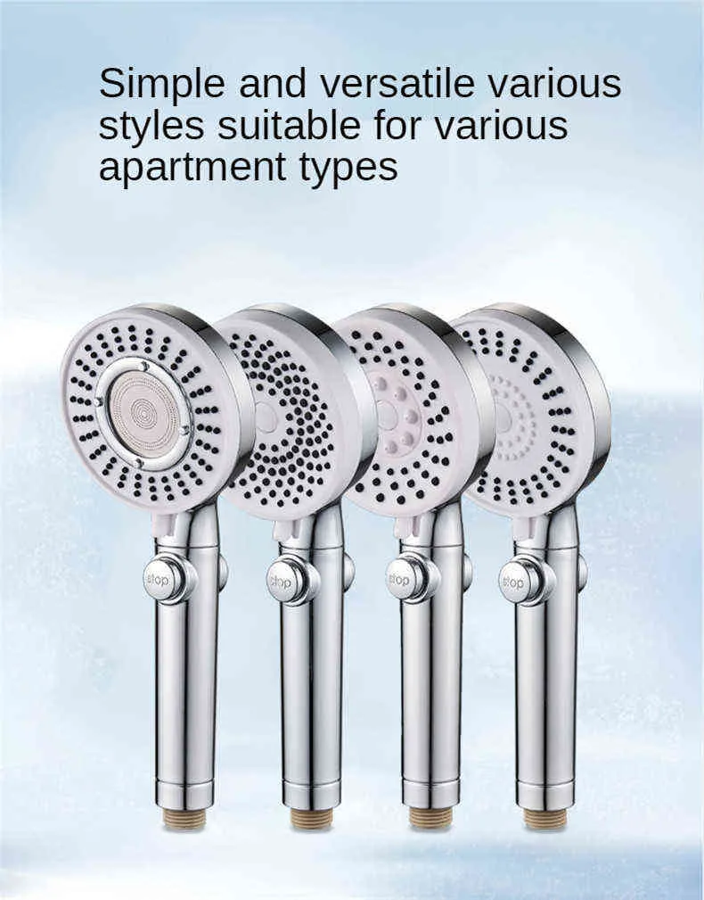 Detachable Handheld Shower Head Hotel Household Three Speed Outlet Mode