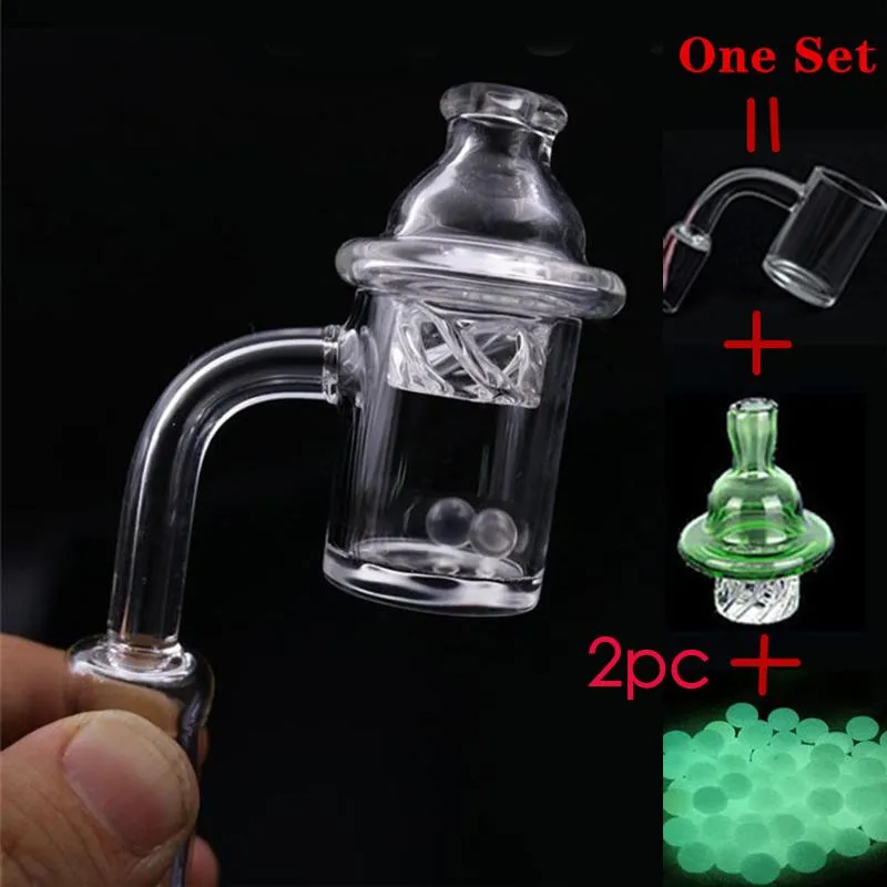 Nuovo chiodo Banger al quarzo da 25 mm con tappo in carburo rotante colorato e rubino Terp Pearl Female Male 10mm 14mm 18mm per acqua Dab Rig Bong