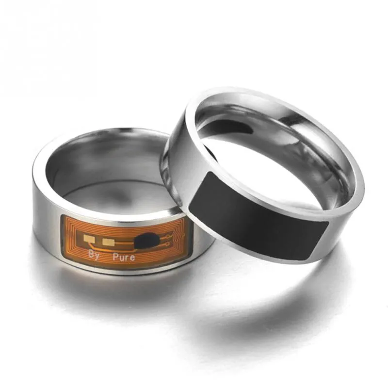 Waterproof NFC Smart Sensing Temperature Ring with Intelligent Control for Men and Women