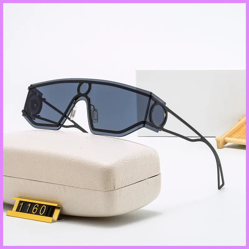 2021 Nieuwe Casual Bril Wrap Street Mode Zonnebril Dames Heren Luxe Designer Zonnebril Drive Beach Eyewear met doos D2110073F