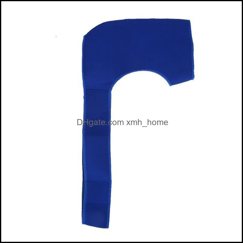 New Gym Sports Care Back Brace Strap Band-aids Blue Bandage Wrap Guard Single Shoulder Protector Support