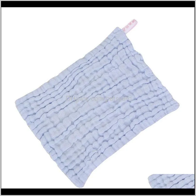 baby towel cotton plain square newborn handkerchief face towel infant wipe hands towel toddler bibs 70 o2