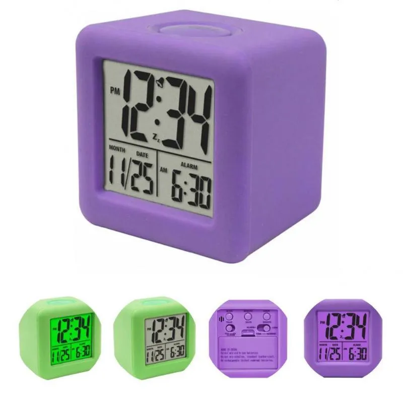 Other Clocks & Accessories Nightlight Rectangular Kids Wake Up LED Digital Alarm Clock For Bedroom