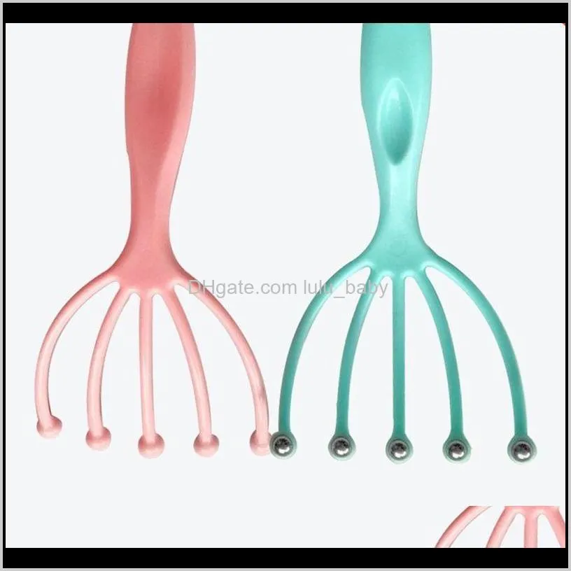 rake for head massage masazer do glowy scalp massager steel ball head massage relaxation five finger massager for head