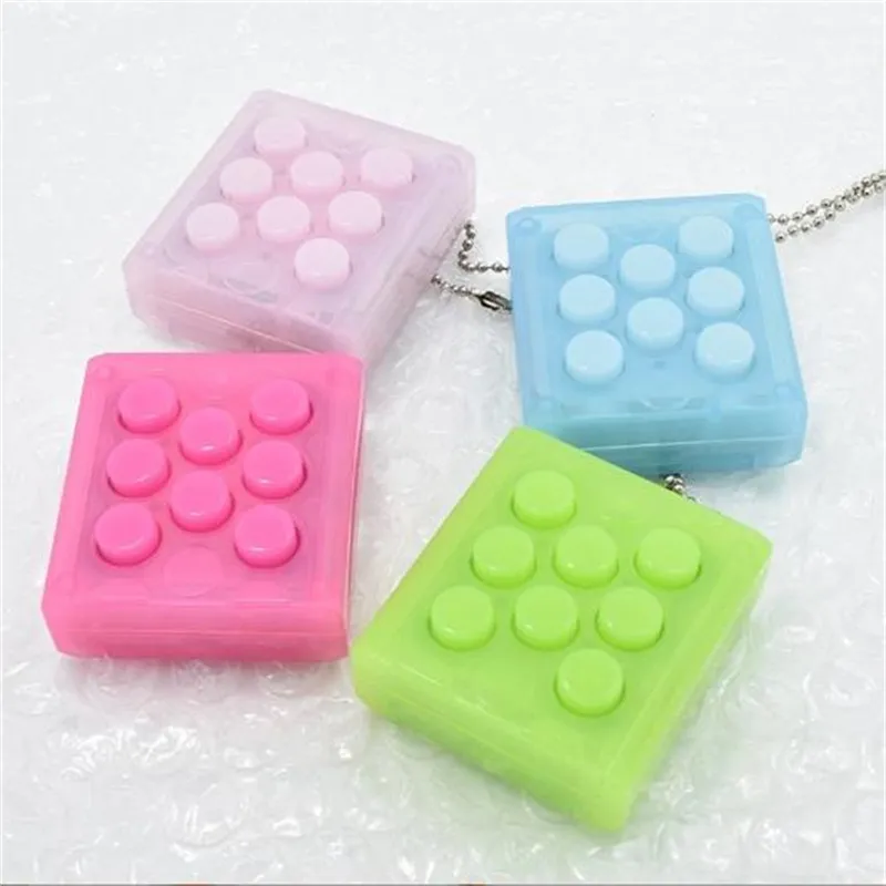 Fingers Press Sound Controller Toy Puti Bubble Pop Keychain Bubble Wrap Puchi Keyring Infinite Squeeze Decompress Speaker Vent Toys Training