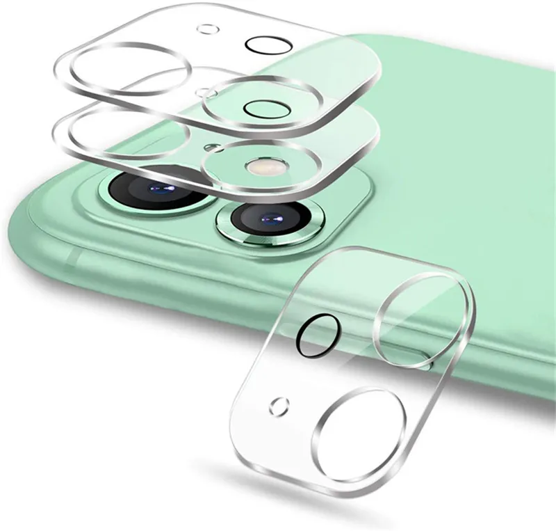 3D Volledige dekking Schermbeschermers Clear transparante cameralens gehard glas met flashcirkelbeschermer voor iPhone 14 Pro Max 14Pro 13 11 11Pro 12 Mini 12Pro