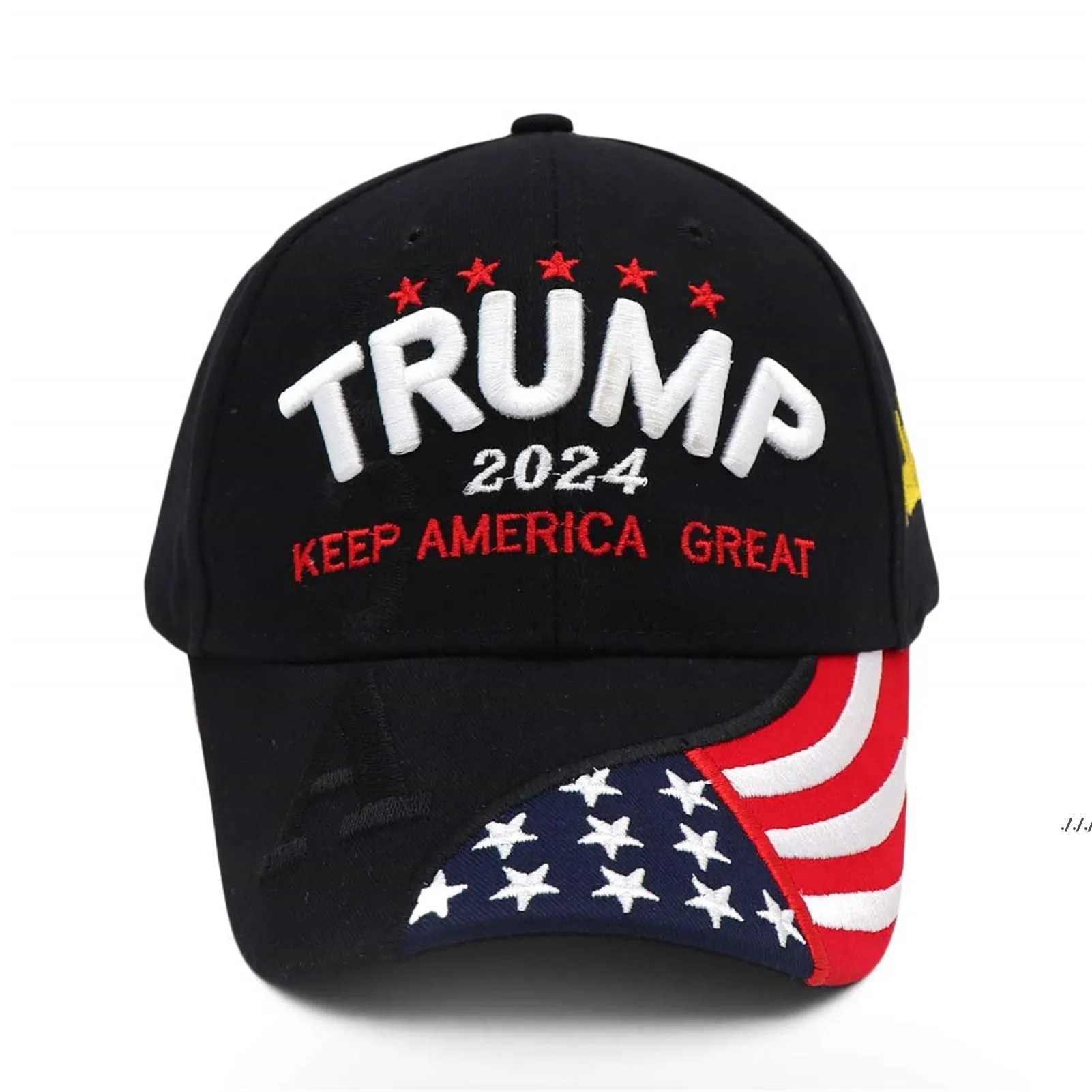 2024 Трамп Президентские выборы Президентские выборы Cap Cap Trump Hat Бейсболка Регулируемая скорость отскок хлопчатобумажная спортивная крышка Seay DWF5983