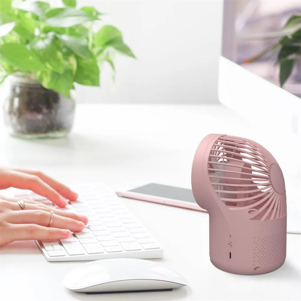 Mini ventilatore portatile portatile Ricaricabile USB Integrato a batteria (1200 mAh) Ventola da