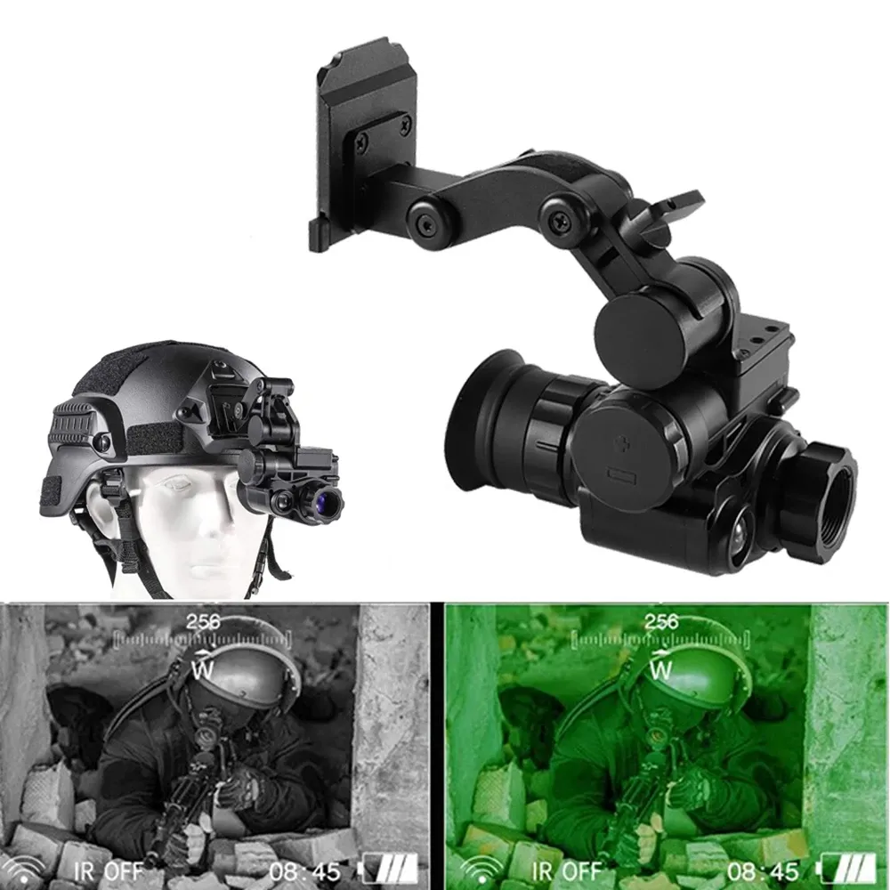 Digital Night Vision Scope Monokular z Hełm Mount HD Wizje podczerwieni Gogle Gogle Karabinowe Kochania Łowieckiego Obserwuj