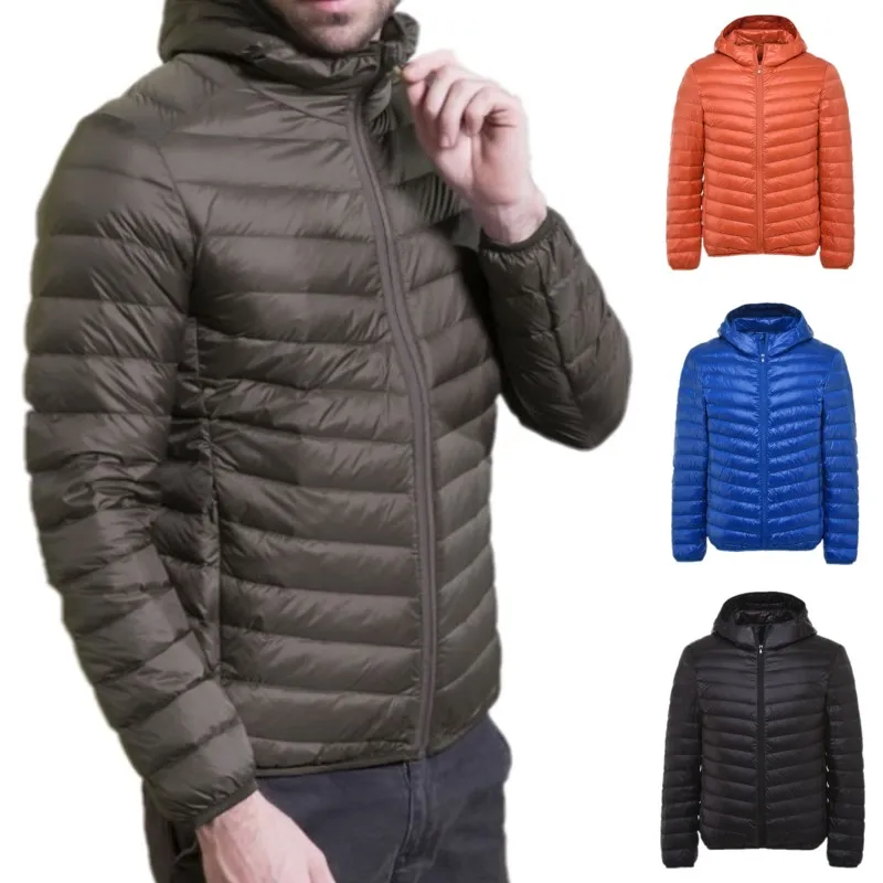 Mens Down Jacket Winter Casual Coat Parkas High Quality Spring Autumn Jackets for Men and Women Coats Black Blue Yellow Large Size S-6XL