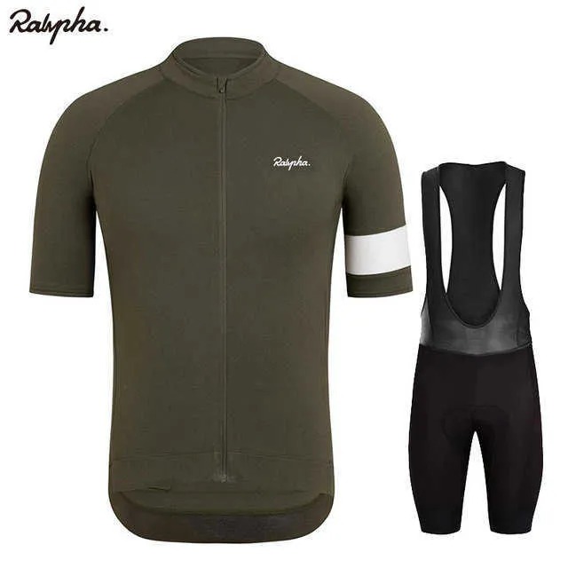 Ralvpha ropa ciclismo jersey bib shorts conjunto de mountain bike set bike tights triathlon ciclismo roupa de bicicleta homens 211006