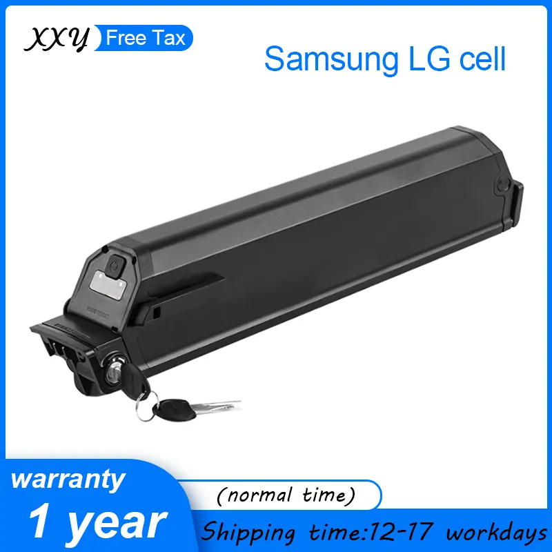 48v 20ah 25ah reention batería dorada 13.6ah 14.5ah 17ah 21ah 36v Paquetes de baterías de tubo descendente con celular samsung