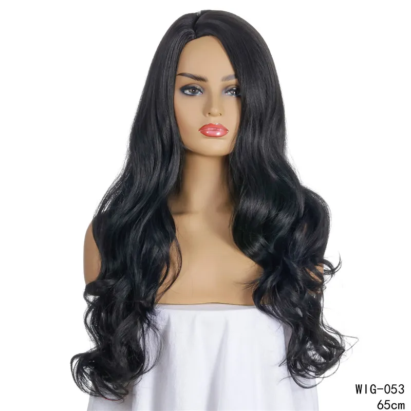 26 tum 1b svart syntetisk peruk simulering mänsklig remy hår peruker perruques de cheveux humains wig-053