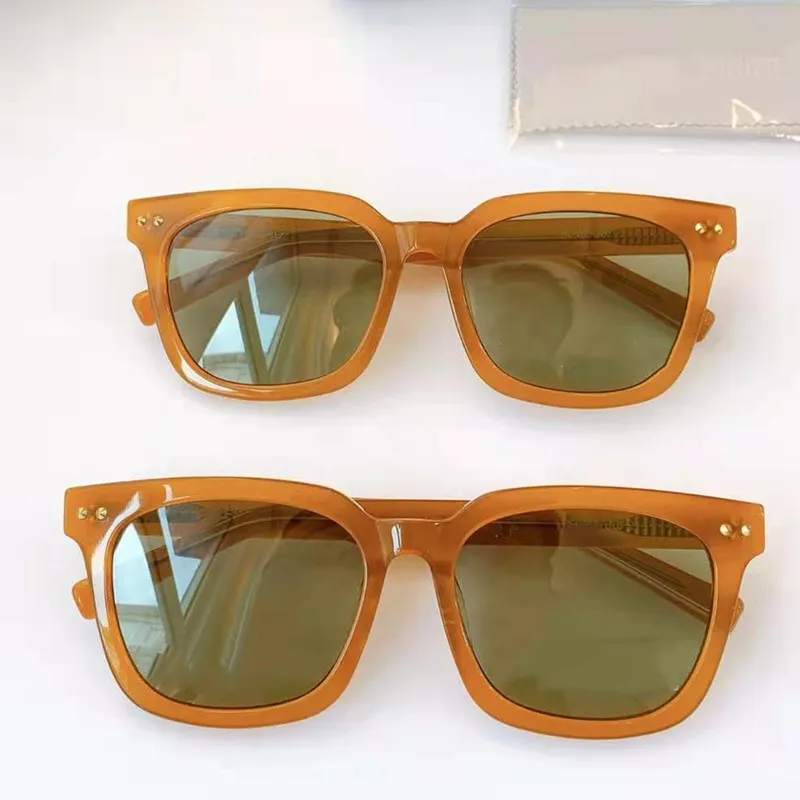 Тыква оранжевые ретро солнцезащитные очки старинные квадратные карамельные рамки UV400 знаменитые темпераментные женщины мода горячие солнцезащитные очки