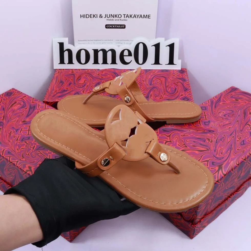 tory sandals tb sandals for women Designer Tory Miller Soft Sandals Woman Famous Slippers Slides Leather Plat Form Womens Burches Shoes Summer Beach