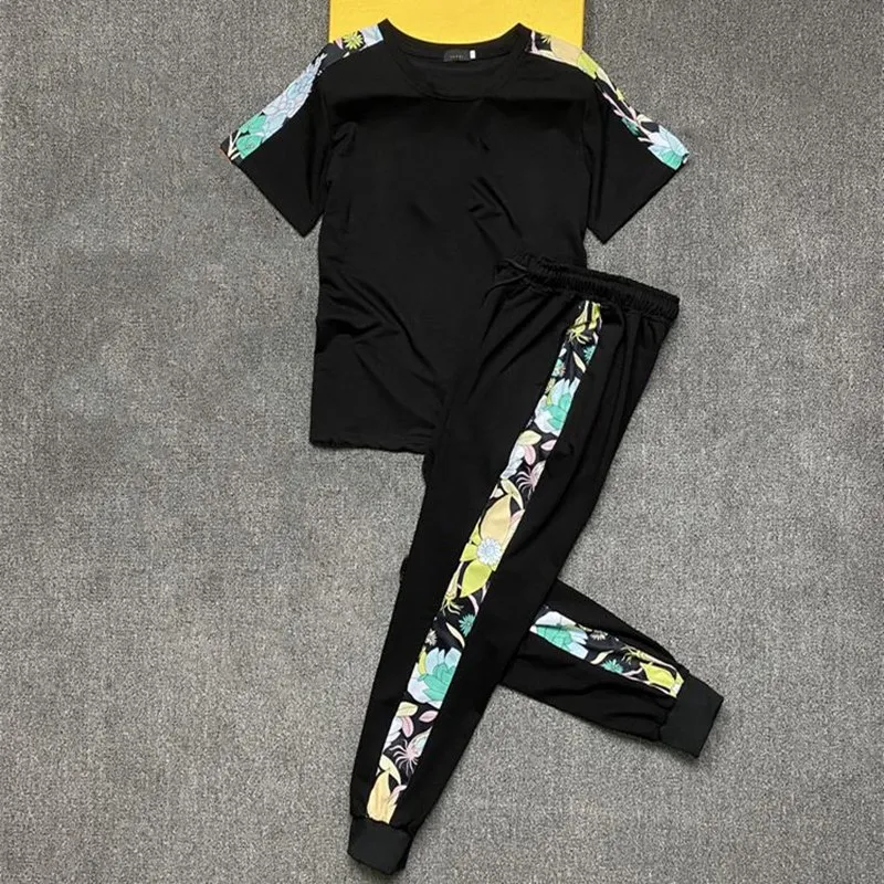 21ss summer Women`s Tracksuits Sports summer Short sleeve sportswear Joggers Suits women s clothing set Spring womens two piece sets