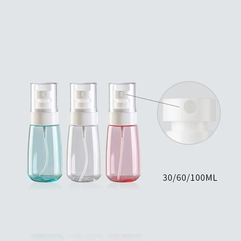 Plastic Mini Refillable Container Empty Cosmetic Bottle Travel Containers Empty Spray Bottles 30ml/60ml/100ml yq02116