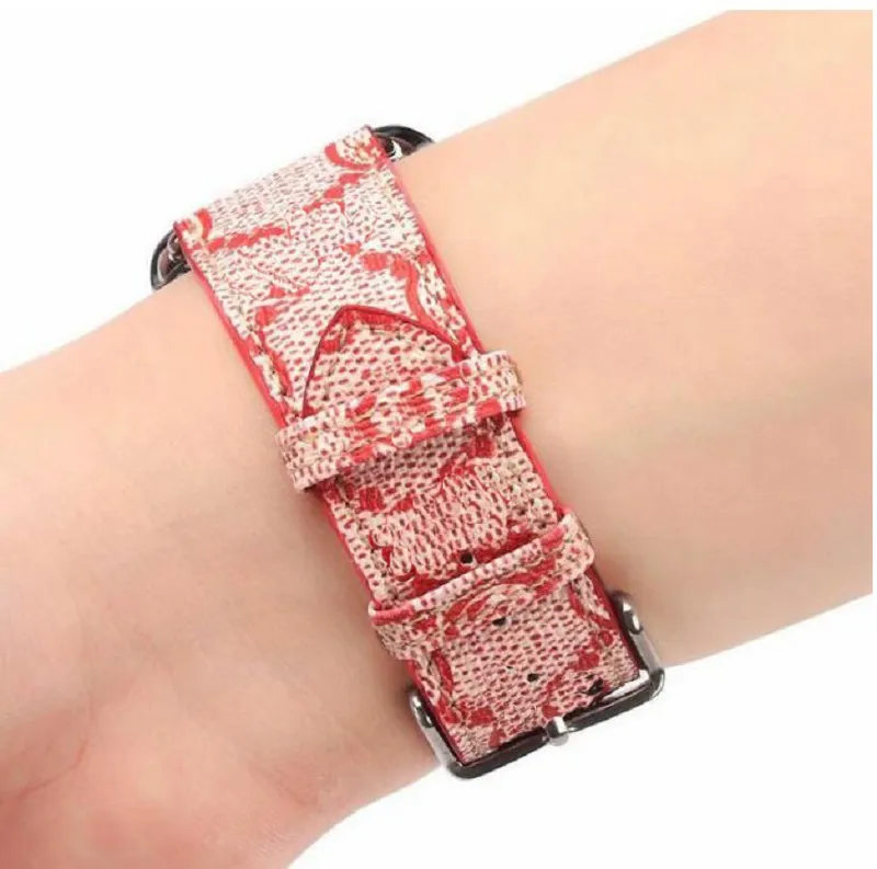 G designer Watchbands Watch Strap Band 42mm 38mm 40mm 44mm iwatch 1 2 3 4bands Leather Bracelet Fashion Stripes drop