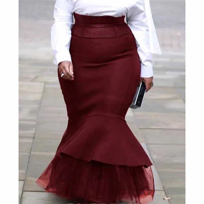 Burgundy sales skirt 4xl