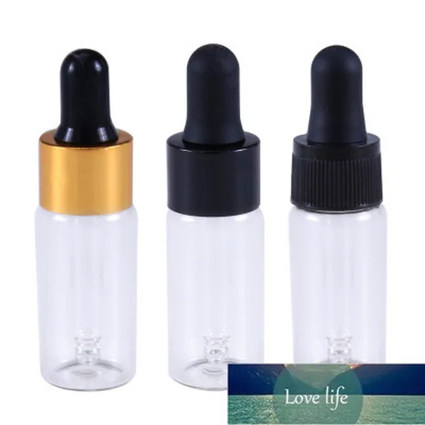 300pcs / parti 10ml glasdroppflaska Refillerbar Tea Tree Oil Essential Aromatherapy Perfume Container Pipette