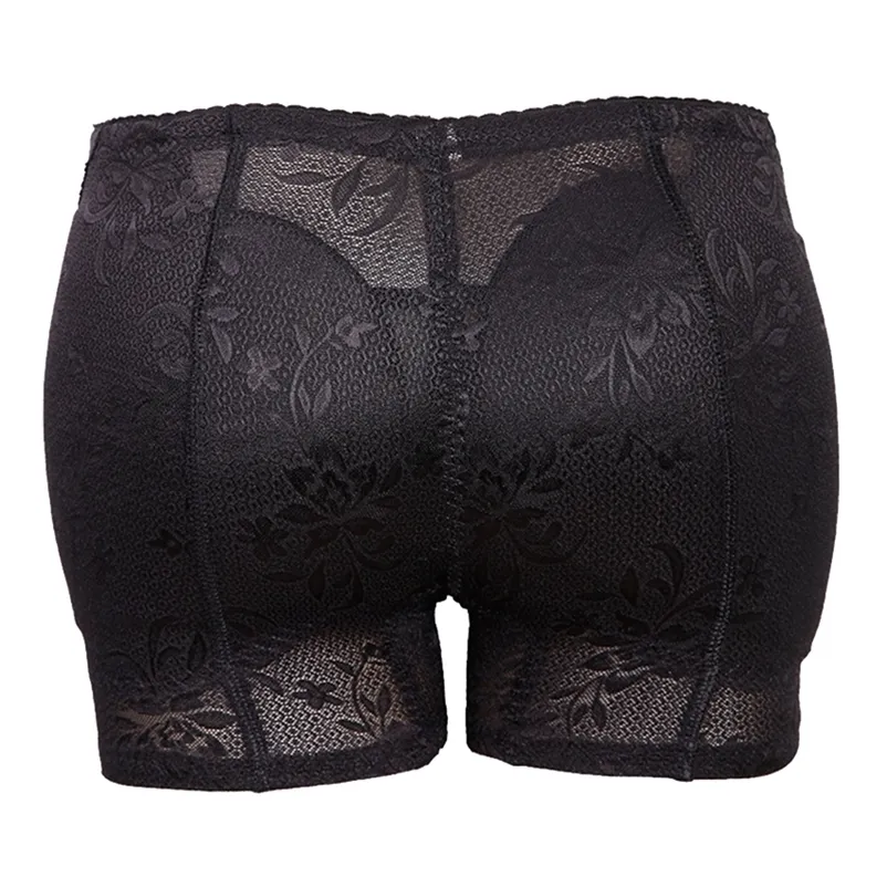 FLORATA Shaper Sexy Boyshort Pantalon Femme Faux Cul Sous-Vêtements Push Up Rembourré Culotte Fesse Shaper Bout À Bout Hanche Grande Taille 220307