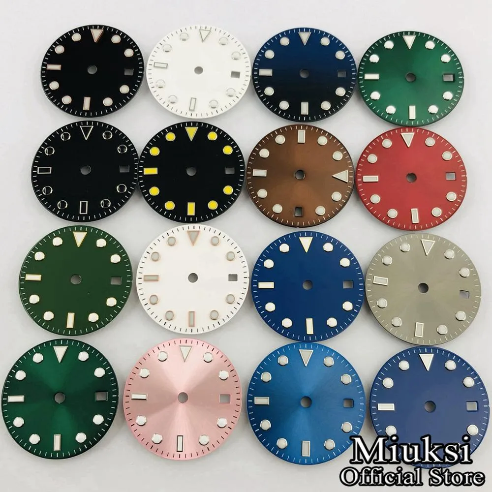 28.5mm Steril Kadran Fit ETA 2836 Mingzhu DG2813 / 3804 Miyota 8205/8215 / 821A / 82 Serisi Hareket 40mm Kılıf