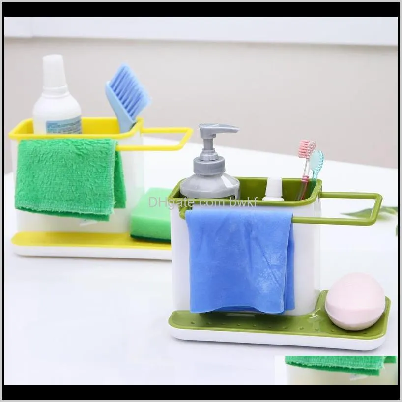 plastic racks organizer caddy storage kitchen sink utensils holders drainer integrated drainer good kitchen tool