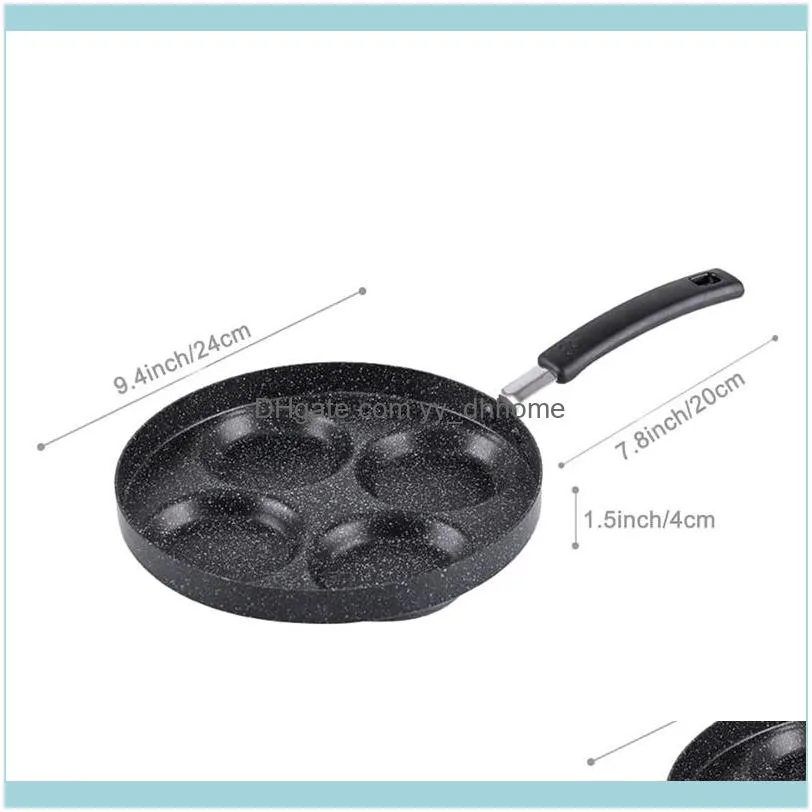 Aluminum 4-Cup Egg Frying Pan Non Stick Swedish Pancake, Plett, Crepe, Multi Egg Frying Pan,1 Pcs1