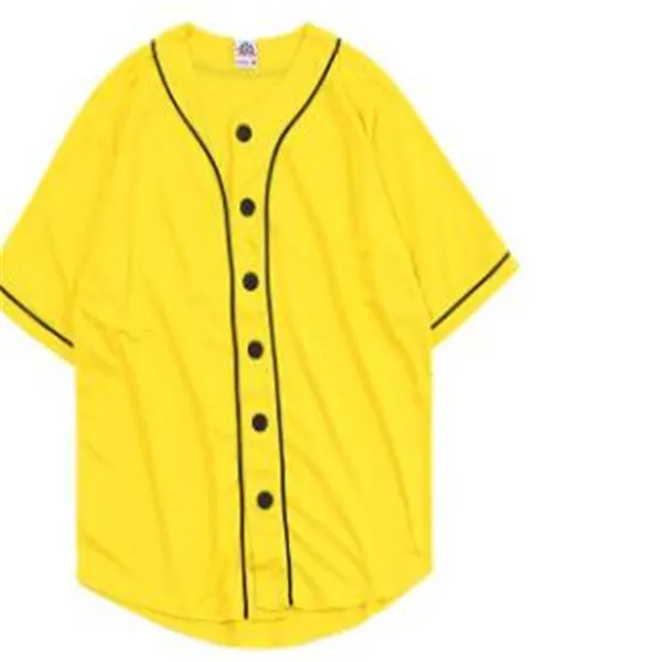 メンズ野球ジャージ3D TシャツプリントボタンシャツユニセックスサマーカジュアルアンダーハイトヒップホップTシャツ10代051