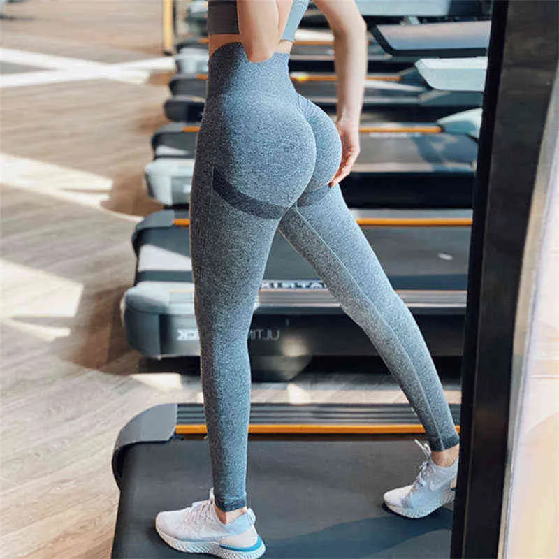 High Waist Bubble Butt Seamless Seamless Workout Leggings For