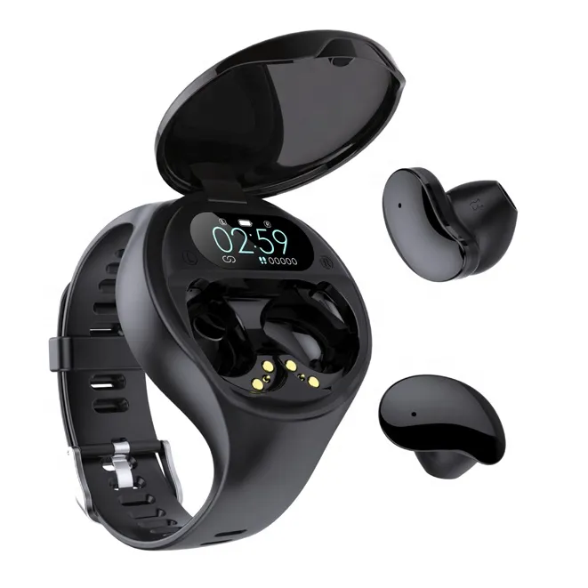 Factory Smart Watch Earphone 2 In 1 With Smart Bracelet Portable