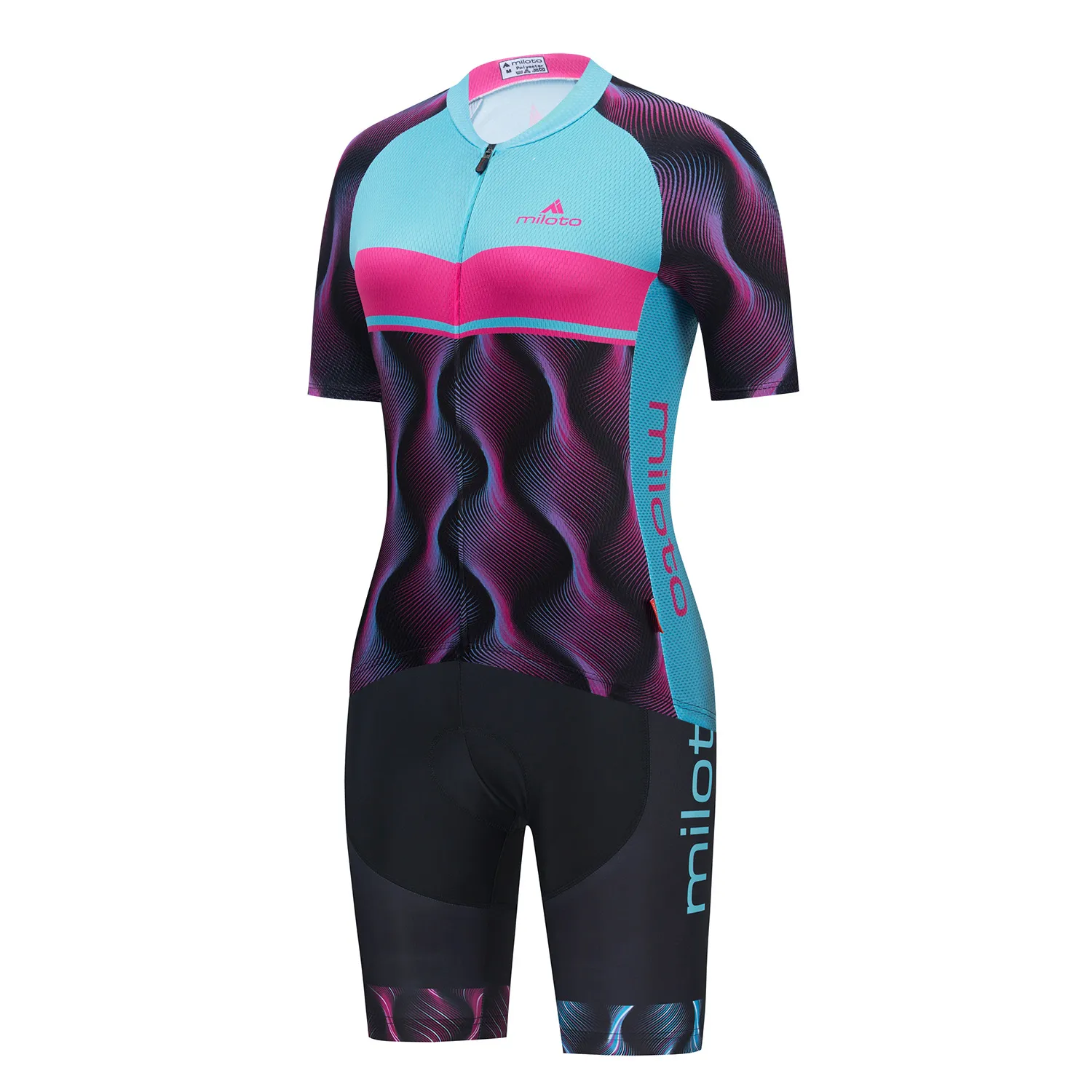 2024 Miloto Pro Bicycle Team Short Sleeve Maillot Ciclismo Girls Cycling Jersey Summer Breattable Cycling Clothing Set