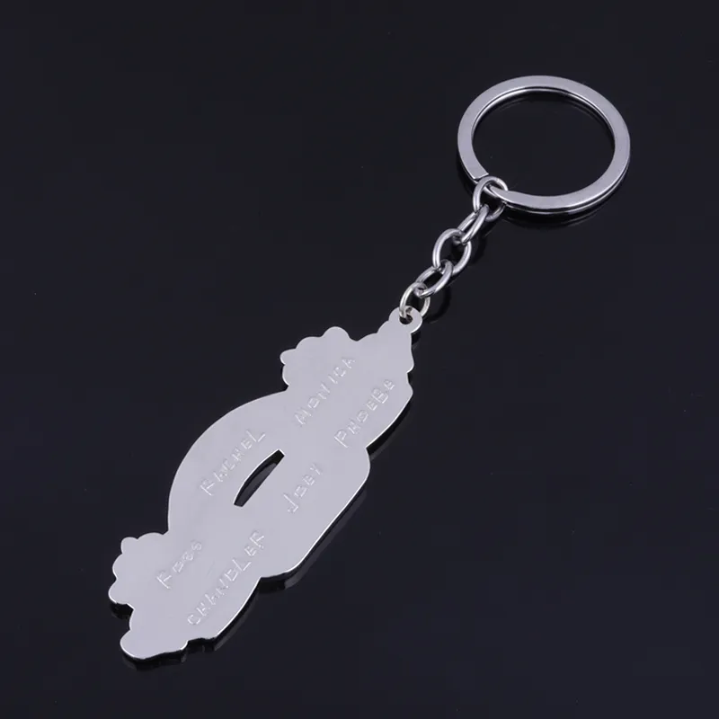 10pcRJ Movie Friends Central Park Keychain Coffee Shop Logo Keyring Car Purse Jewelry Accessories Gift