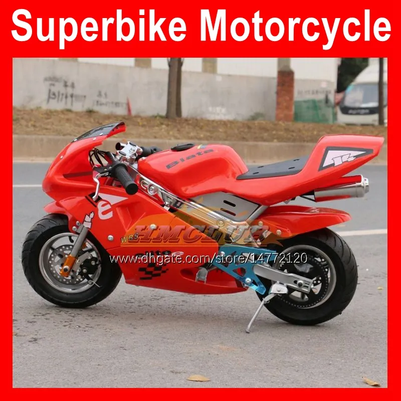 2021 Üst Mini Motosiklet Küçük Spor Moto Bisiklet Yepyeni Benzin Otomatik Bisiklet Yan Yarış Motor Scooter Motosiklet El Başlamak 49cc 50cc 2-stroke Gerçek Autobike Motosiklet