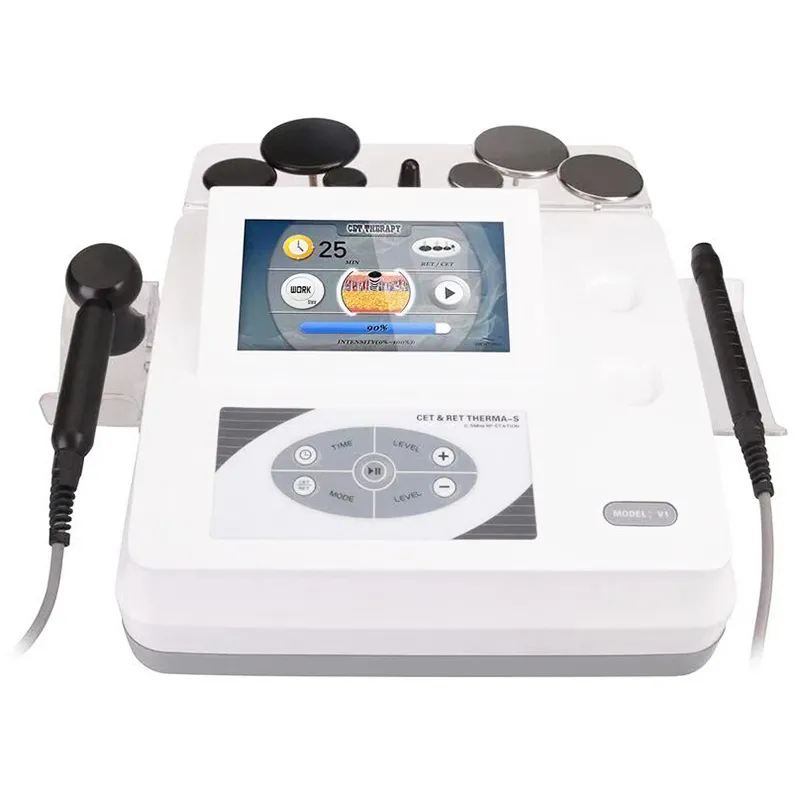 Equipamento de fisioterapia portátil equipamento de levantamento de pele Rejuvenescimento Monopolar Radio Frequência CET RET RF Remoção de Remoção Corpo Slimming Beauty Machine