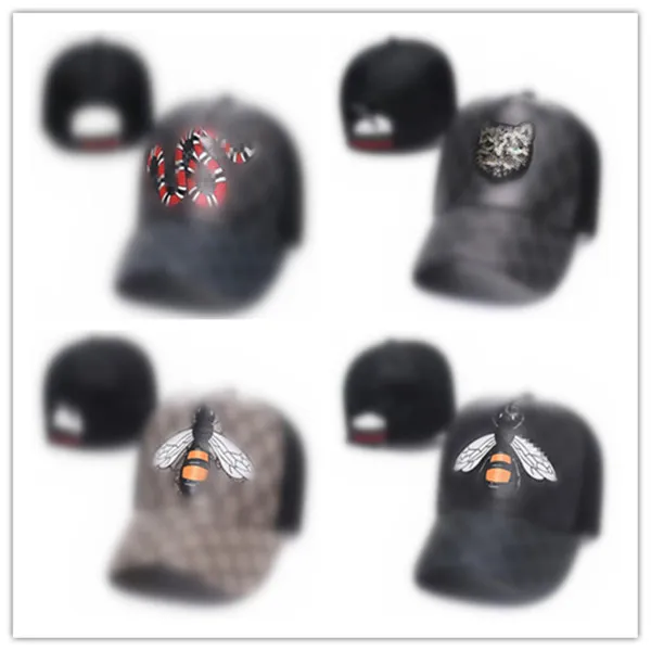 Whole Snake Cap Fashion Snapback Baseball Caps Hatsure Hats Bee Snapbacks Outdoor Golf Sports Hat dla mężczyzn Women HHH221S