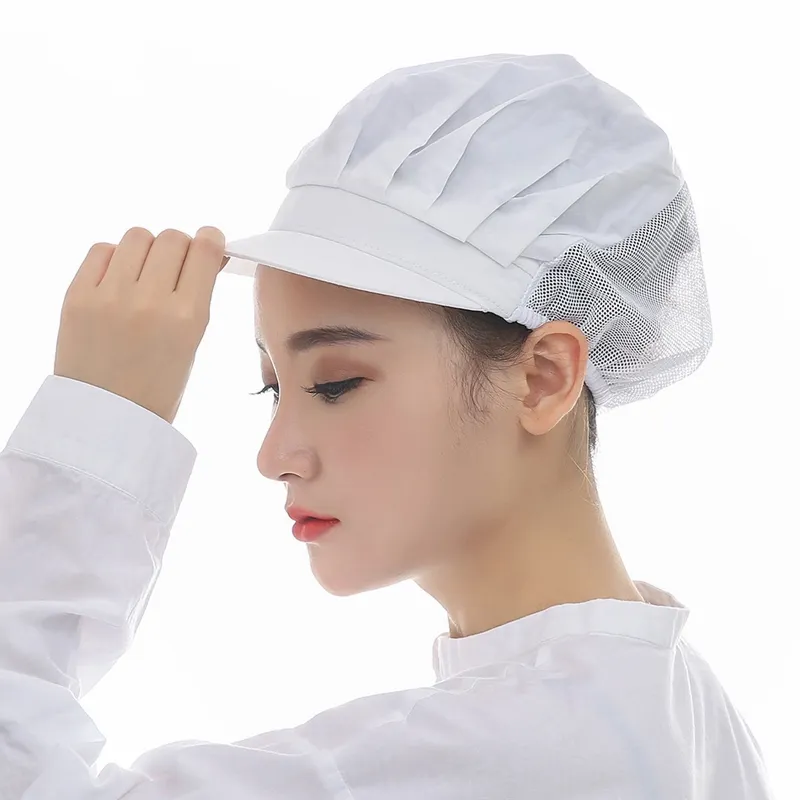 Visières en maille élastique, chapeau de Chef, cuisine, Restaurants, hôtel,  uniforme de travail, casquette de cuisine anti-poussière, casquettes