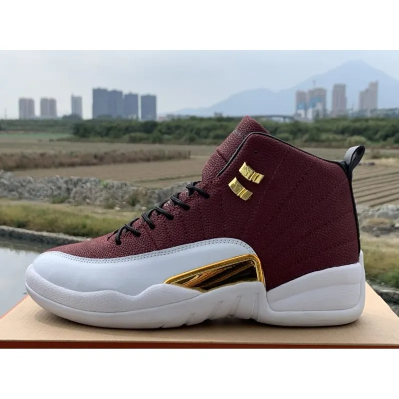 Jumpman 12 Retro bball shoes for Men Reverse Flu Game Design in Dark Concord University Gold OVO White Black Indigo Wool and Fiba Colors Perfect for Training and Sneaker Enthusiasts