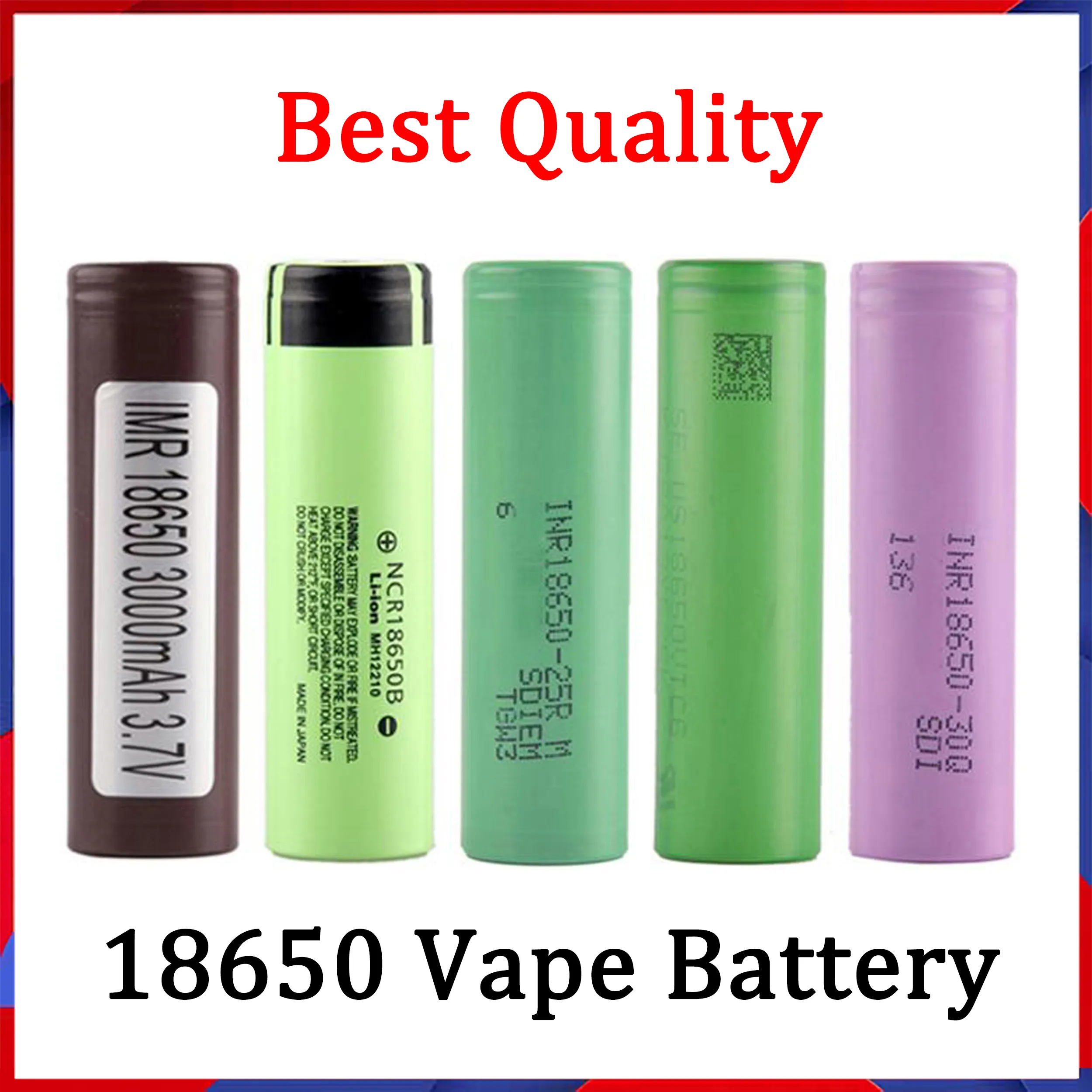 Goede Kwaliteit 18650 Batterij HG2 30Q VTC6 3000 mAh NCR 3400 mah 25R 2500 mAh E Sigaret Mod Oplaadbare Li-ion Cel