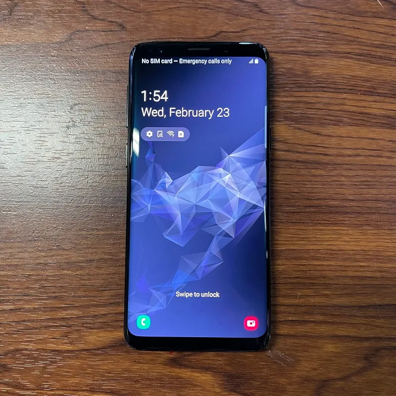 Gerenoveerde originele Samsung Galaxy S9 G960U 5.8 "Android 10.0 4G LTE TELEFOON 4GB RAM 64 GB ROM 12MP DUAL SIM ONTGRENDELD SMART TELEFOON